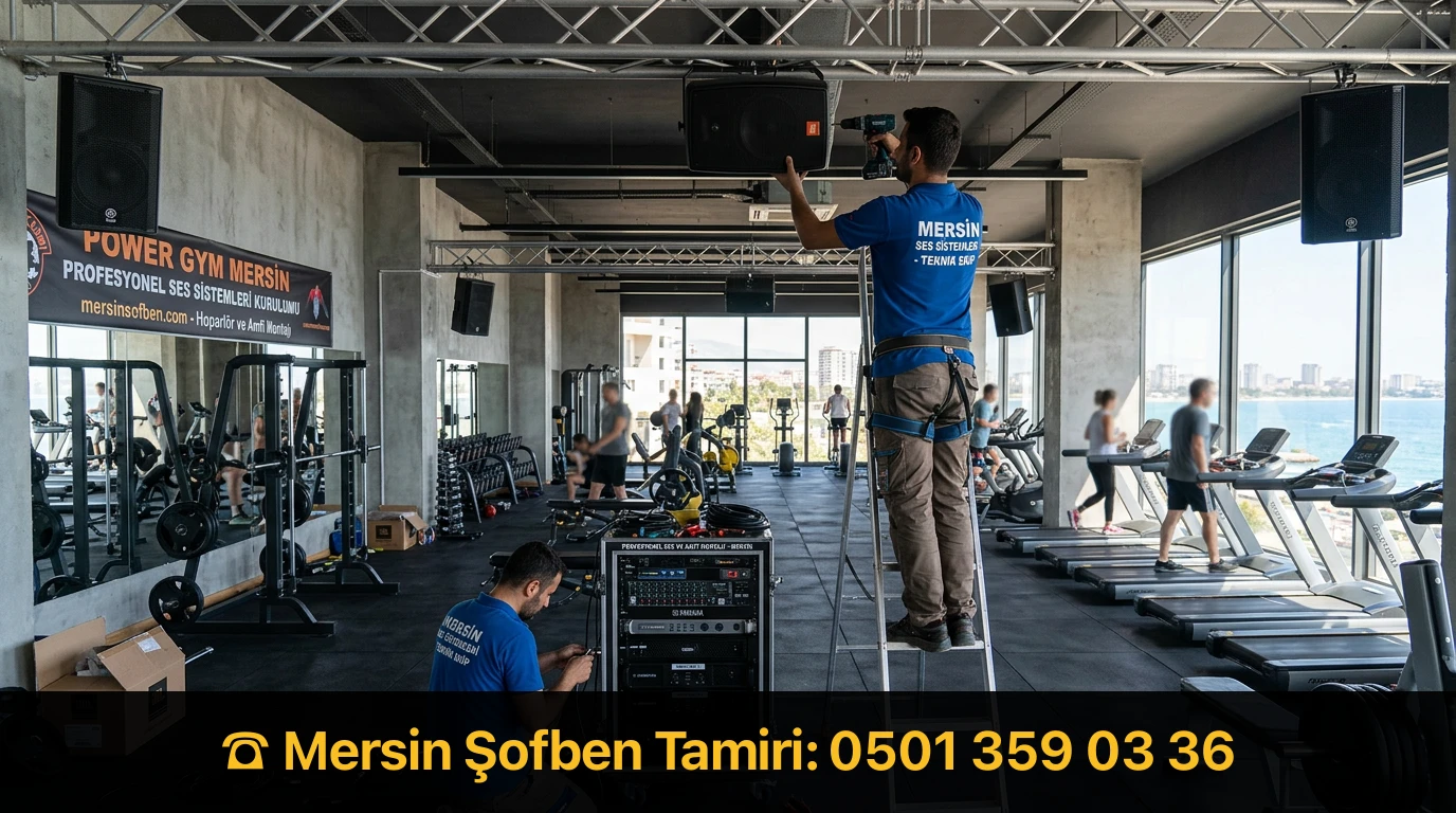 0501 359 03 36 | Mersin Spor Salonu Ses Sistemi Kurulumu
