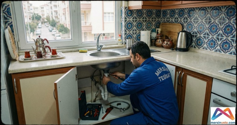 Mezitli Villa - Cihazla Su Kaçağı Tespiti